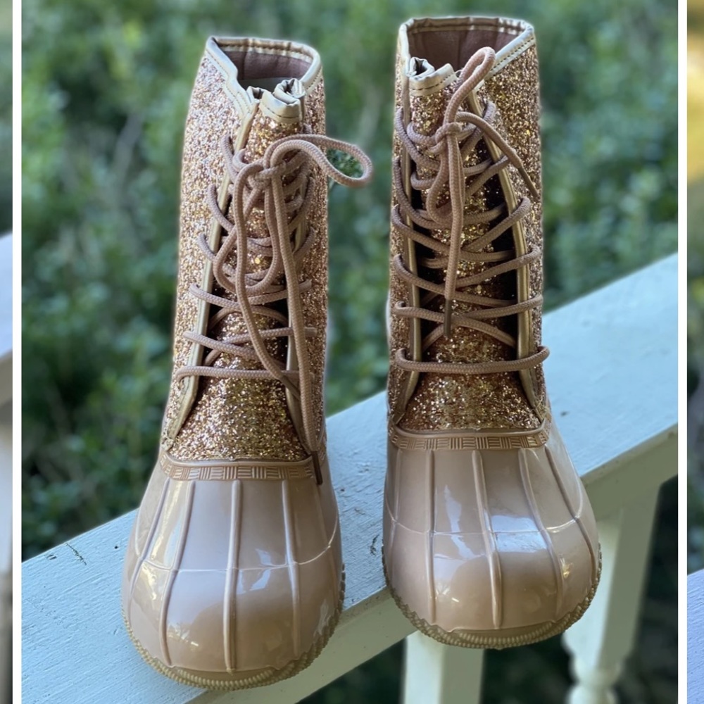 NWT Glitter Rain Boots - Picture 5 of 7